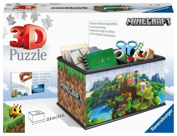 Ravensburger - Aufbewahrungsbox Minecraft, 216 Teile, Multicolor
