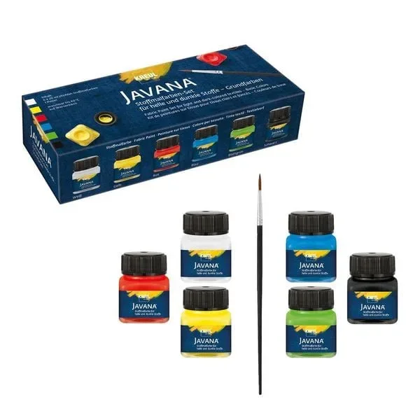 C. Kreul - Stoffmalfarbe, 6x20 ml, Multicolor