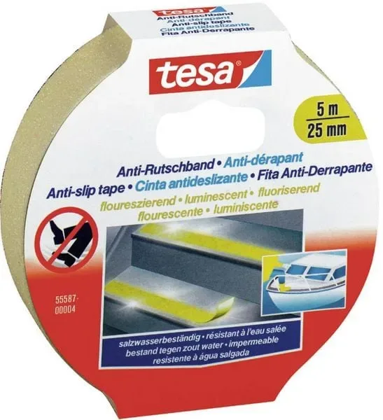 tesa 55580-00000-11 Anti-Rutschband Weiß (L x B) 5 m x 25 mm 1 St.