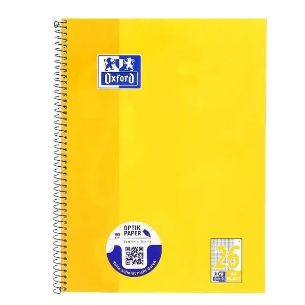 OXFORD Collegeblock A4+ 100050356 kariert, 90g 80 Bkatt