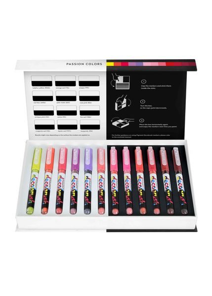 KARIN Pigment Deco Brush 29C6 Passion Colors Set 12 Farben