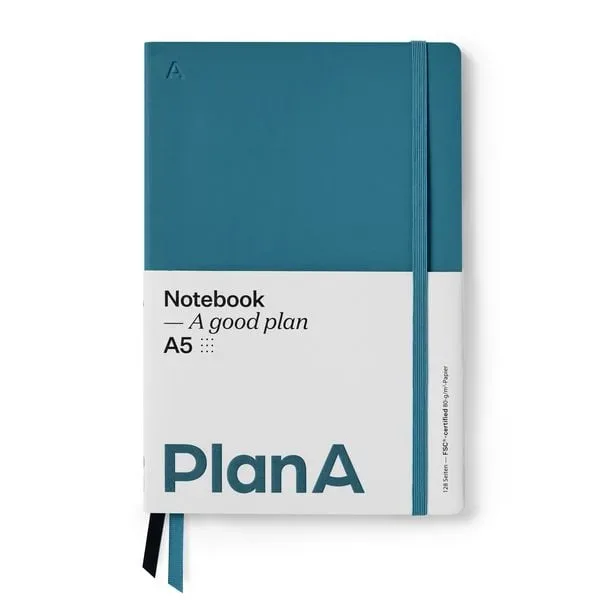 Notizbuch A5 Softcover Punktiert Pacific Blue