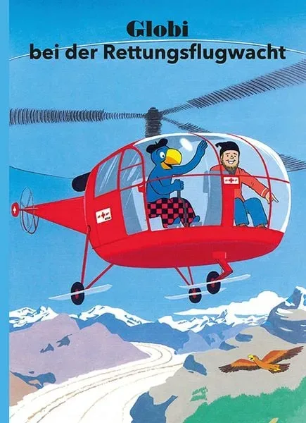 Globi bei der Rettungsflugwacht