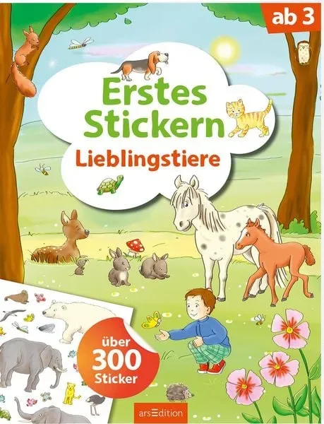 Erstes Stickern ? Lieblingstiere