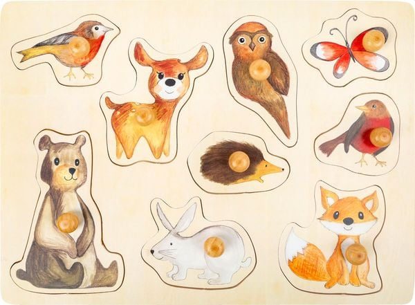 small foot ® Setpuzzle Waldtiere - bunt