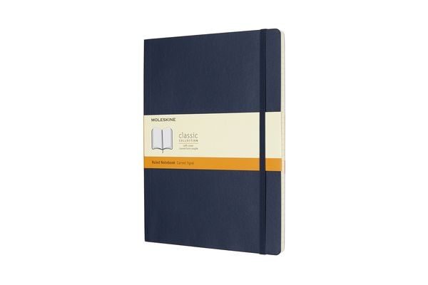 Moleskine Notizbuch Xlarge, Liniert, Soft Cover, Saphir