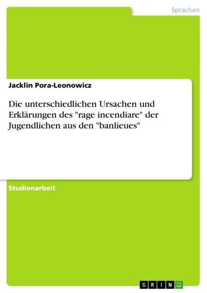 Die unterschiedlichen Ursachen und Erklärungen des 