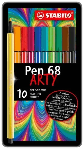 STABILO Fasermaler Pen 68 1mm 6810-6 10 Farben