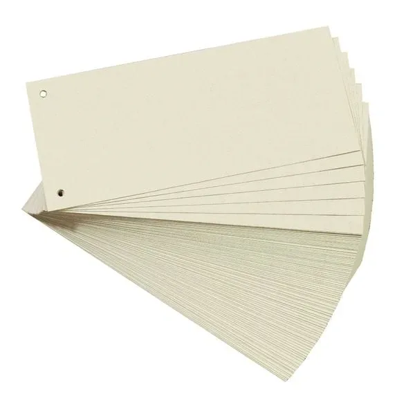 herlitz Trennstreifen Buff Cardboard divstrcham 10843621 Packung mit 100 Stück