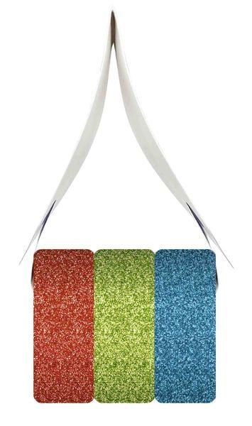 URSUS® Deko-Klebeband GLITTER 3-teilig in hellrot/hellgrün/türkis