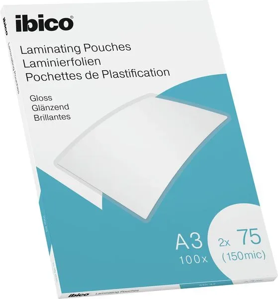 IBICO Laminiertasche A3 627319 glanz, 75my 100 Stk