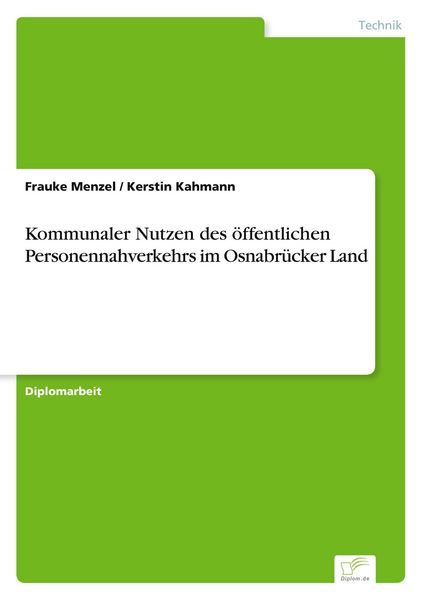 Kommunaler Nutzen des öffentlichen Personennahverkehrs im Osnabrücker Land