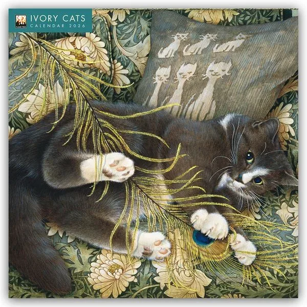 Ivory Cats ? Lesley Anne Ivorys Katzen 2026 ? Original Flame Tree Publishing-Kalender [Kalender]
