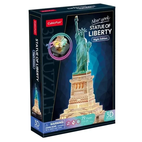 CUBICFUN - 3D Puzzle Freiheitsstatue LED 79 Teile