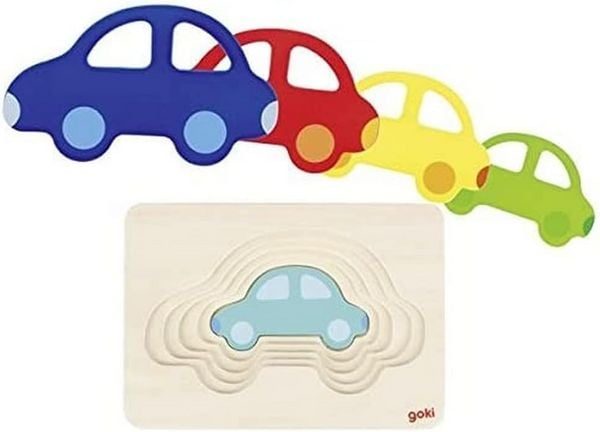 Goki Puzzle Schichtenpuzzle Auto