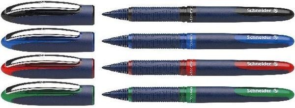 Schneider Tintenroller One Business 0.6 mm Blau, Grün, Rot, Schwarz 183094