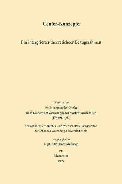 Center-Konzepte