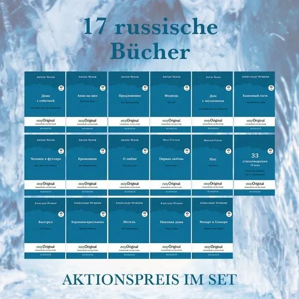 17 russische Bücher (Bücher + Audio-Online) - Lesemethode von Ilya Frank