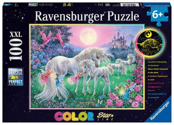 Puzzle Einhörner Mondschein