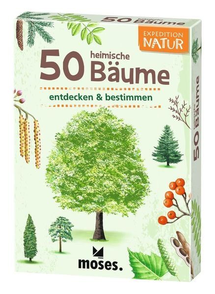 Moses Verlag Kartenset - 50 HEIMISCHE BÄUME - entdecken & bestimmen