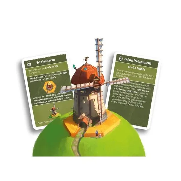 Pegasus Spiele Familienspiel Dorfromantik Grosse Mühle Erweiterung -DE-