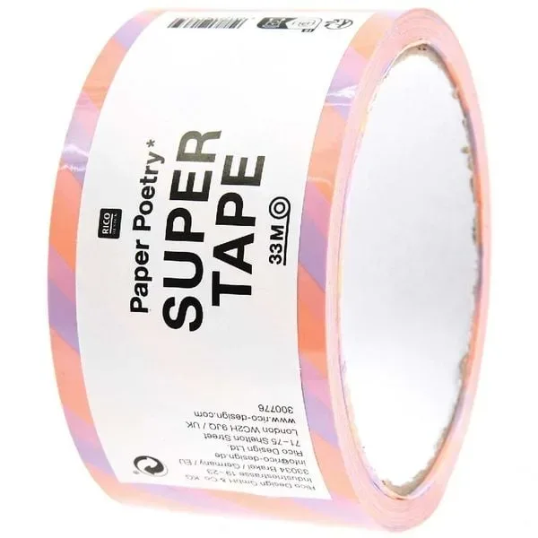Rico Paketklebeband Flieder / Neonorange
