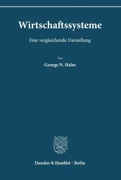 Wirtschaftssysteme.