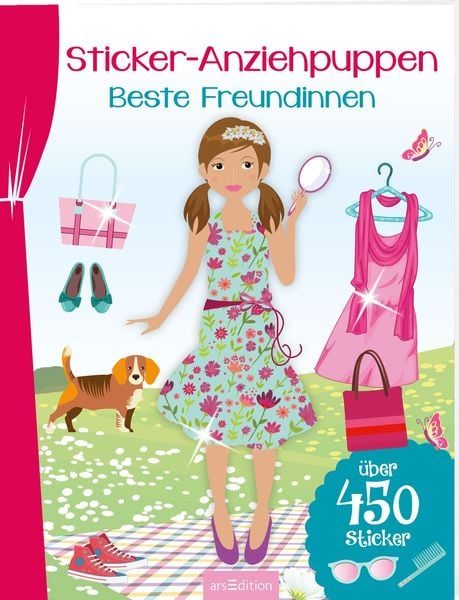 Ars Edition Sticker-Anziehpuppen - Beste Freundinnen