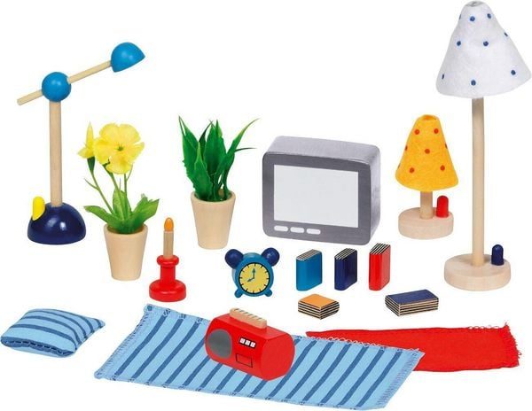 Goki Puppenm?bel Wohn- und Schlafzimmer