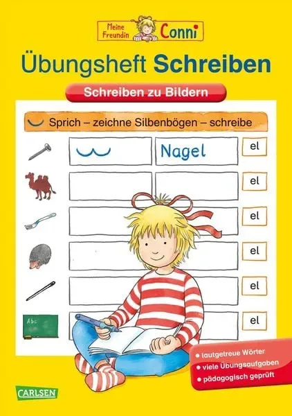 Carlsen - Conni Gelbe Reihe (Beschäftigungsbuch): Übungsheft Schreiben, Universal, Multicolor