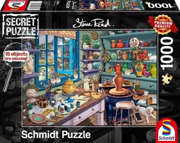 Schmidt 59656 - Steve Read, Künstler-Atelier, Secret-Puzzle,