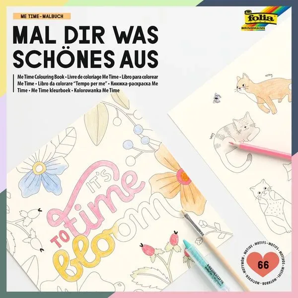 Folia Kreativblock zum Ausmalen | 23 cm