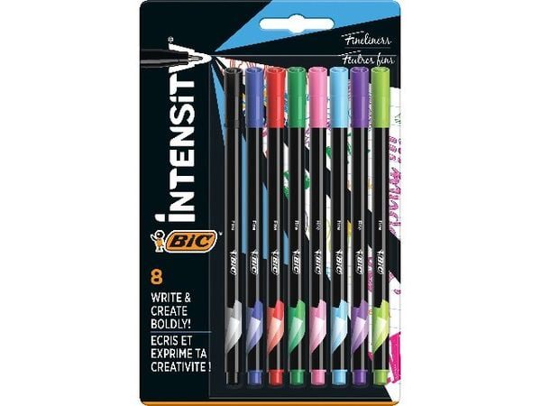 BIC Fineliner Intensity Fine 0.32 mm, 8