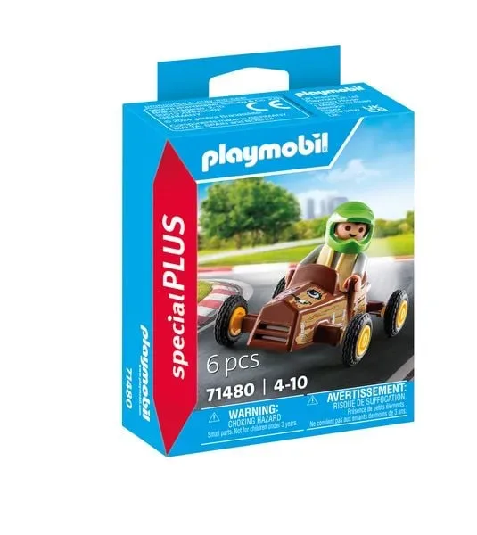 Playmobil - 71480 Kind mit Kart, Multicolor