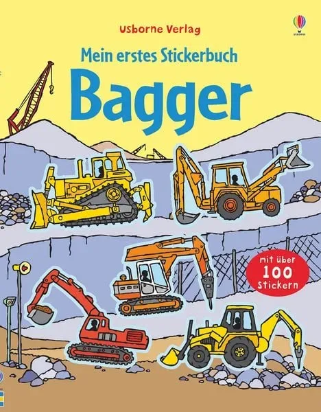 Usborne - Mein erstes Stickerbuch: Bagger