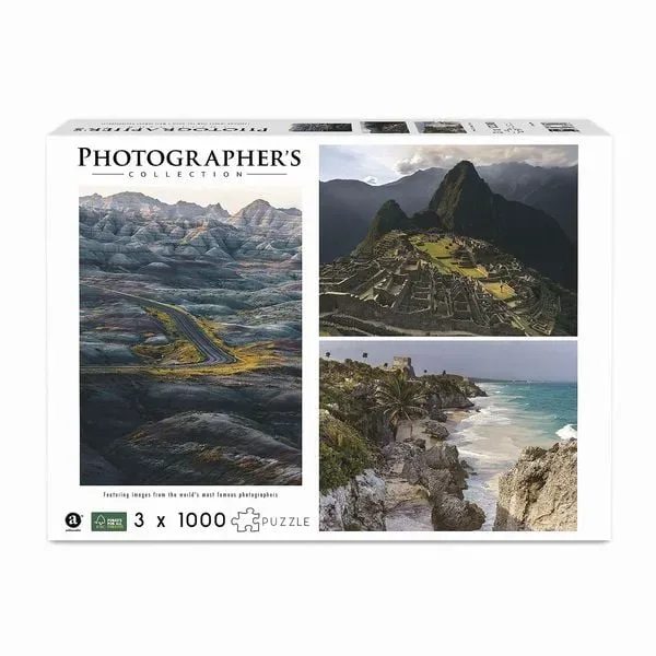 Merchant Ambassador - Puzzle Berge und Klippen, 3 x 1000 Teile, Multicolor