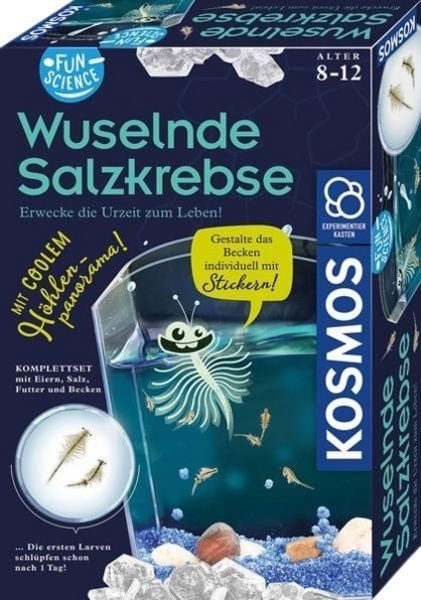 Experimentierkasten Kosmos FunScience Wuselnde Salzkrebse 654160 ab 8 Jahre