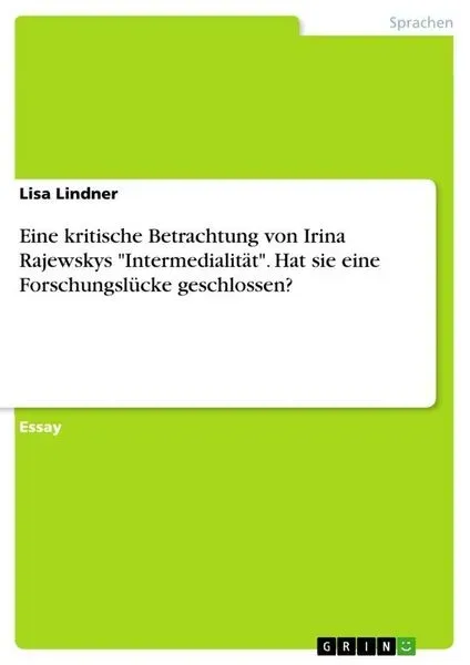 Eine kritische Betrachtung von Irina Rajewskys 