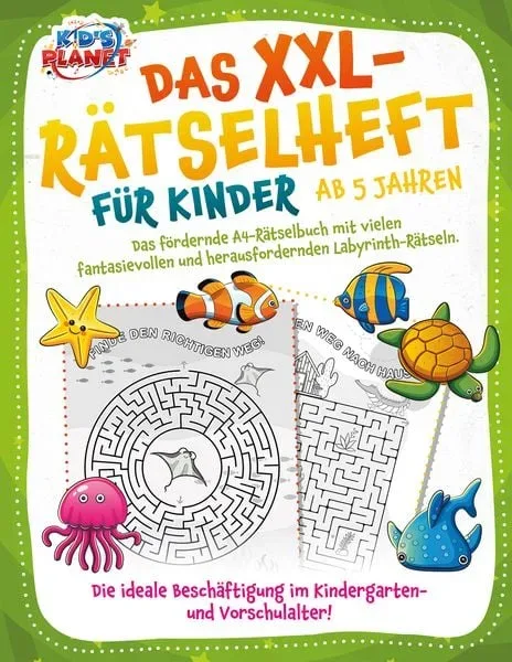 Das XXL-Rätselheft für Kinder ab 5 Jahren: Das fördernde A4-Rätselbuch mit fanta