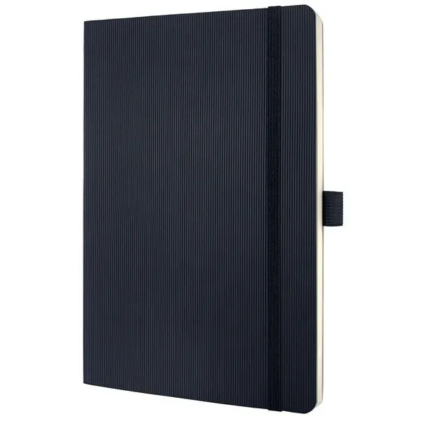 SIGEL CO321 Notizbuch Conceptum, ca. A5, liniert, Softcover, schwarz