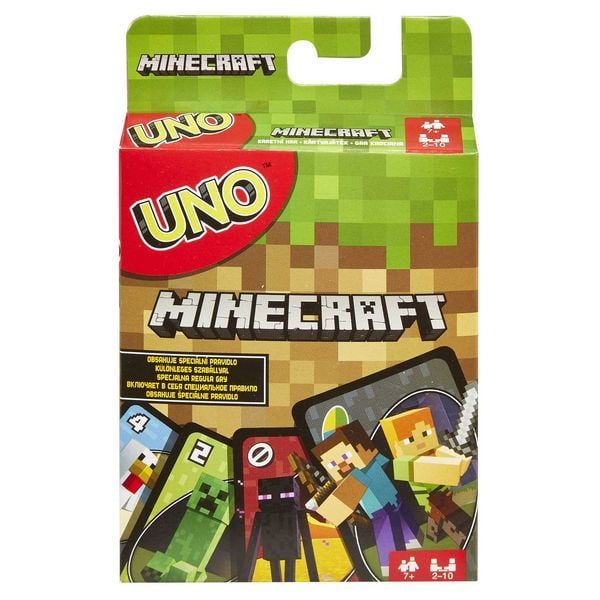 Mattel Games - P5UNO Minecraft, Multicolor