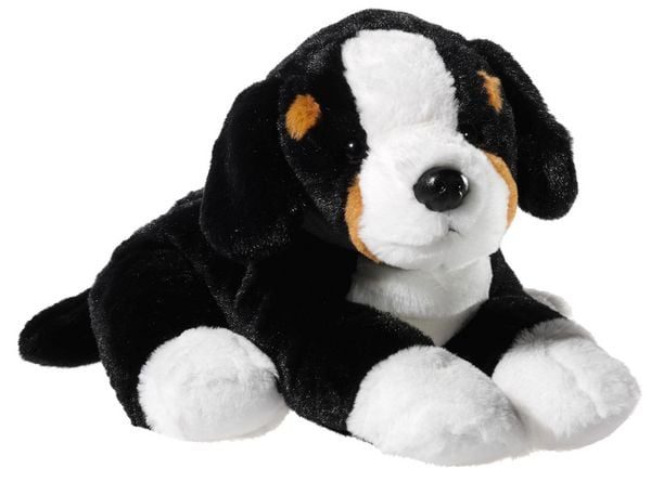 Heunec 304277 - Hund Berner Sennehund, schwarz,braun,weiß, Plüschtier, 38 cm