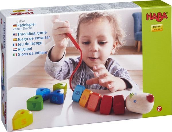 HABA Fädelspiel Zahlen-Drache
