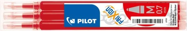 PILOT Mine FriXion Refill BLS-FR7-R-S3 rot, 3er Set