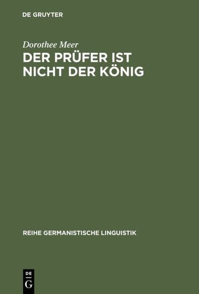 Der Prüfer ist nicht der König