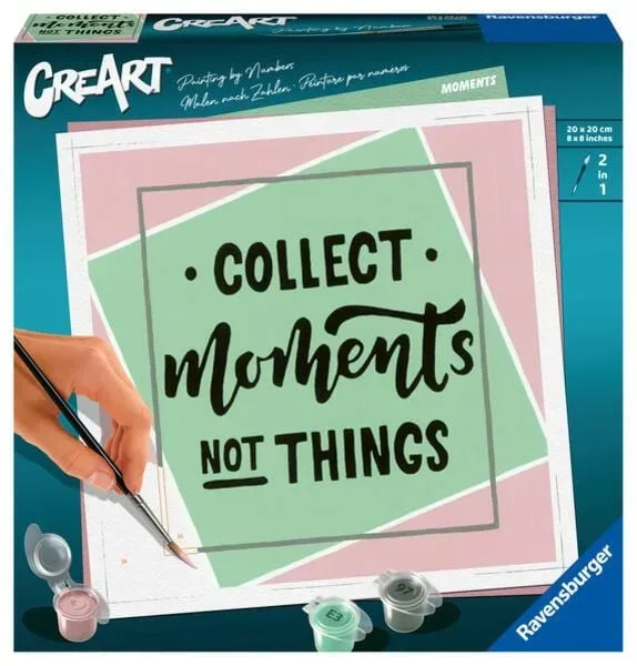 Ravensburger CreArt - Malen nach Zahlen 20270 ? Collect Moments, not Things ? ab 12 Jahren