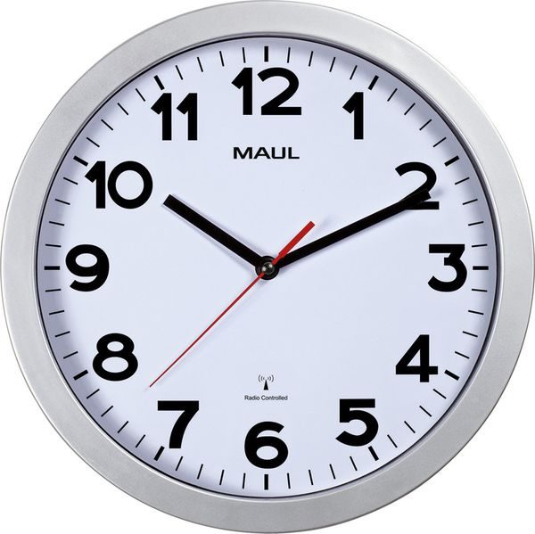 Maul Wanduhr MAULstep Silber Weiss, Uhrtyp