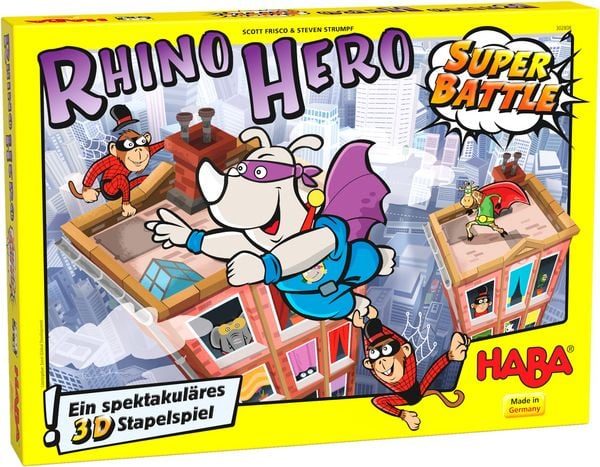 HABA Familienspiel Rhino Hero û Super Battle
