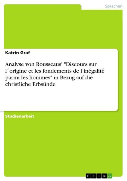 Analyse von Rousseaus' 