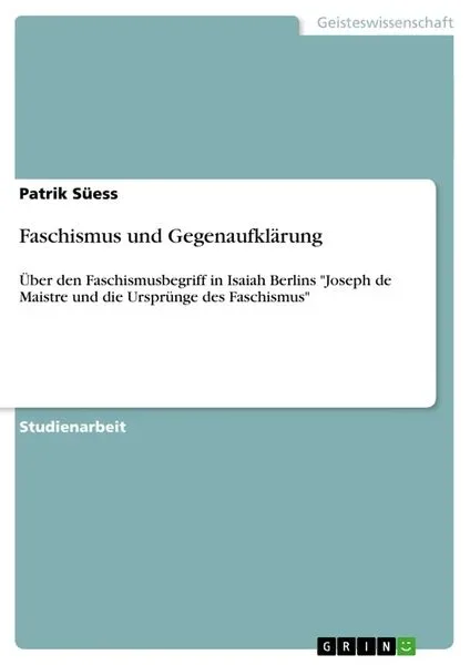 Faschismus und Gegenaufklärung